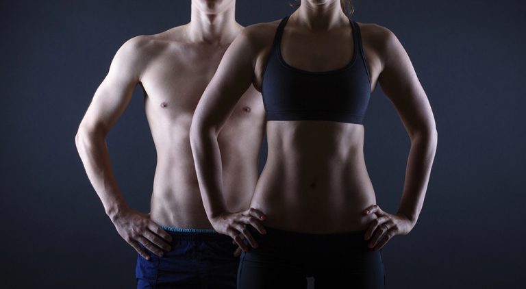 Toned body emsculpt