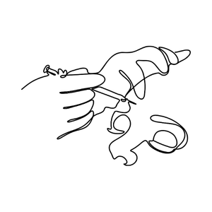 Half-syringe lip filler option icon